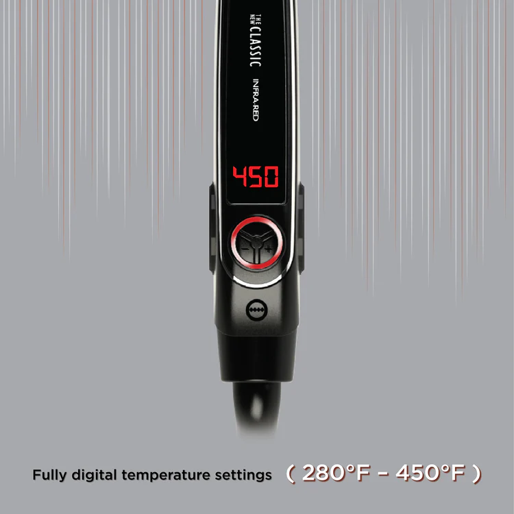 New Classic Infrared Black Titanium Flat Iron 1.5"