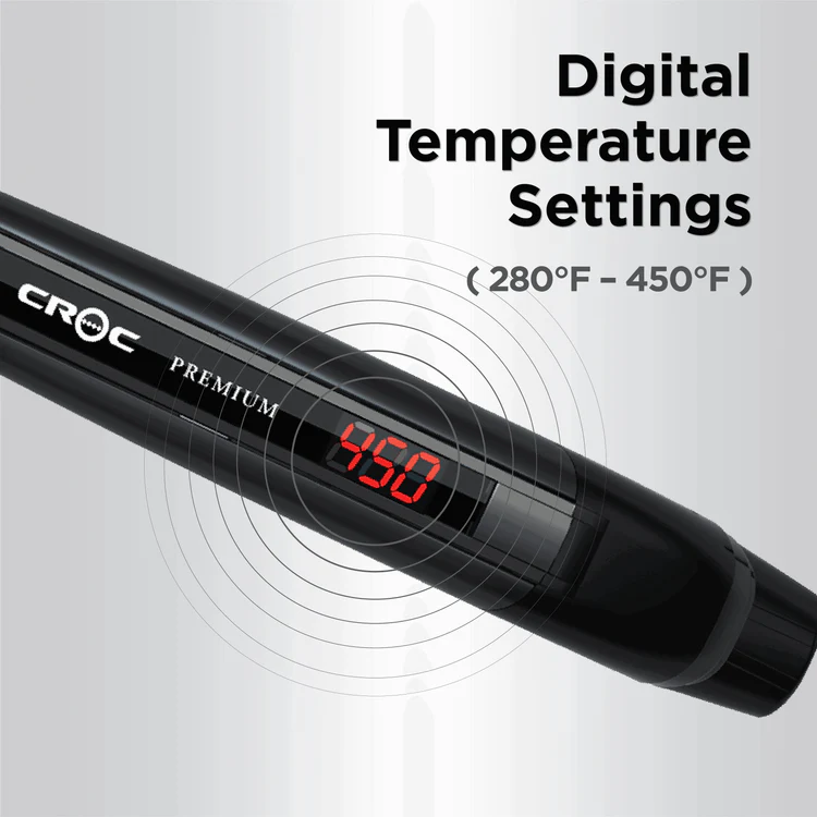 Premium Plus Black Titanium Flat Iron 1.5"