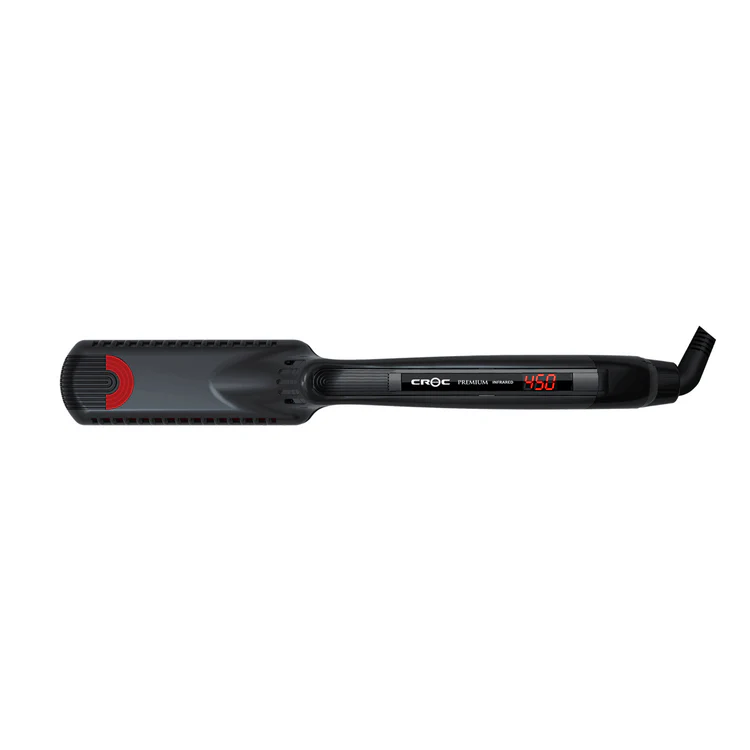 Premium Infrared Black Titanium Flat Iron 1.5"