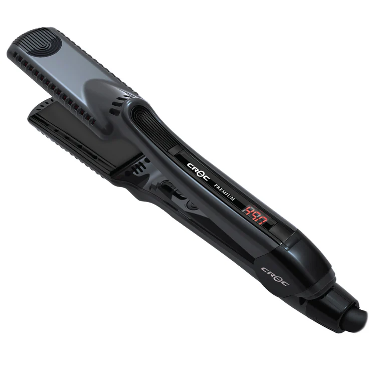 Premium Wet to Dry Black Titanium Flat Iron 1.5"
