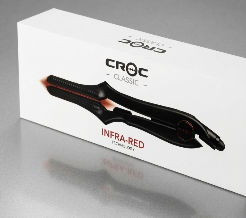 Classic Infrared Tourmaline Ceramic Black Titanium Flat Iron 1.5''