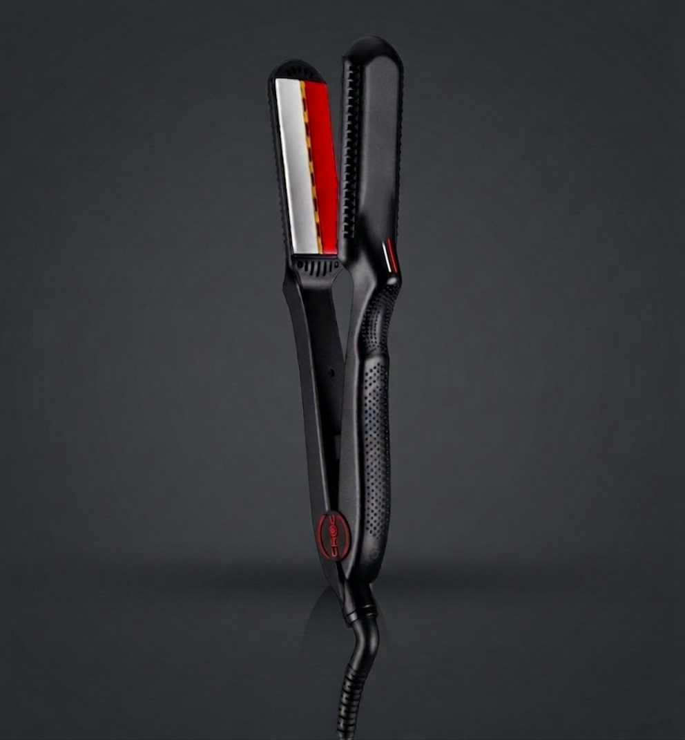 Classic Infrared Tourmaline Ceramic Black Titanium Flat Iron 1.5''