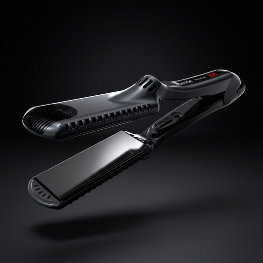 Premium  Plus Black Titanium Flat Iron 1.5"